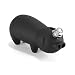 Unique Funny Black Animated Snort Pig Hog Design Cigarette Cigar Smoking Pipe Refillable Butane Dual Flame Pocket Lighter