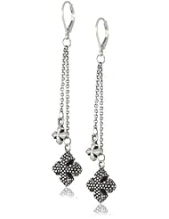 King Baby MB Cross Drops Leverback Earrings