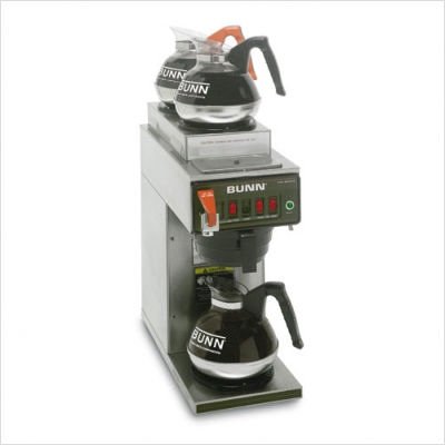 CWTF15-3 - Automatic Coffee Maker with Stainless Steel Funnel (One Lower Warmer, Two Top Warmers)