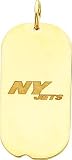 14K Gold NFL New York Jets Dog Tag Charm