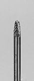 GROBET CARBIDE BUR MADE IN U.S.A. TREE RADIUS 1/8X1/4X1/8 STANDARD CUT