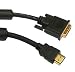 Electronics : 5M DVI-D to HDMI CONNECTION CABLE GOLD 5 METER