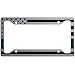 JASS GRAPHIX American Flag License Plate Frame (Black on Brushed with Green)