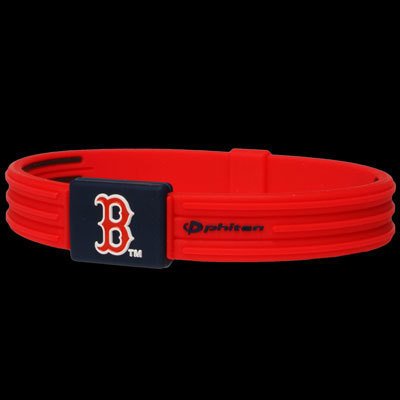 Phiten MLB Boston Red Sox Titanium Bracelet 7.5