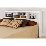 Prepac Monterey White King Bookcase Headboard Prepac Monterey White King Bookcase Headboard