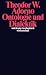 Ontologie und Dialektik: (1960/61) (suhrkamp taschenbuch wissenschaft)