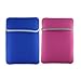 Reversible 2 Side Soft Sleeves For 15 Inch Notebooks Sony Vaio Bz560n24 Bz560n34 Bz560p22 Bz560p28 Bz560p34 Bz562p20 Bz563p23 Bz563p29 Bz563p30 And More (multiple Colors Available) (blue-pink)