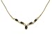 9ct Yellow Gold Diamond and Sapphire Ladies Necklace