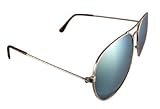 IMAGE OF Retro 70's Mirrored Aviator Sunglasses Copper Frames