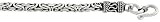 Sterling Silver 3/16 in. Thick Square Byzantine Chain