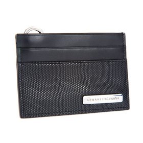Buy Armani Exchange Textured Leather Card Case by Armani Exchange