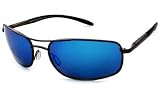 Costa Del Mar Sunglasses – Seven Mile / Frame: Satin Gunmetal Lens: Polarized Grey Wave 580 Glass