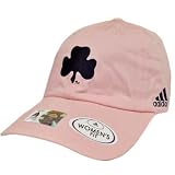 NCAA Adidas Notre Dame Irish Pink Navy Blue Clover Shamrock Ladies Women Cap Hat
