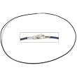 Leather Cord Necklace Purple 18"