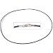 Leather Cord Necklace Purple 18"
