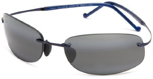 Maui Jim 516-03 Blue Honolua Bay Rimless Sunglasses Polarised Sailing, Fishing, Lens Category 3
