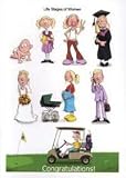 Set of 4 – Card-Life Stages Of Women-Cong – Golf Card