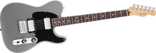 Fender Blacktop Telecaster HH Electric Guitar Silver Rosewood