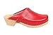 Lotta From Stockholm Swedish Clogs : Classic Clog in Red Leather
