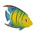 Banded Angel Fish Ceramic Swimming Pool Mosaic (9
