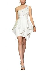 Satin/Velvet Cocktail Sheath One Shoulder Mesh Beaded Homecoming Dress/Pageant Dress/Prom Dress/Party Dress/Wedding Dress 