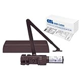 CRL PR90 Bronze Finish Adjustable Spring Power Size 1-6 Cast Iron Surface Mount Door Closer