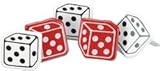 Eyelet Outlet Brads Dice 12/Pkg QBRD-657; 3 Items/Order Eyelet Outlet Brads Dice 12/Pkg QBRD-657; 3 Items/Order