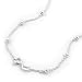 Fußkette Anker 12X Kugel 925er Sterling Silber 25cm