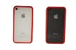 Red Bumper with Back iPhone 4S Case (Compatible with Apple iPhone 4S, iPhone 4)