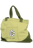 LIFE IS GOOD DAISY FLOWER SOFT TOTE SHOULDER BAG * GREAT BAG, GREAT MESSAGE! *