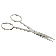 American Educational Dissecting Stainless Steel Scissor with Sharp Tip, 4-1/2" Length (Bundle of 5)