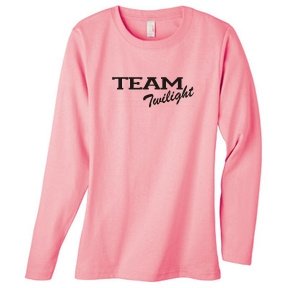 S.Horizon-TEAM TWILIGHT on Long Sleeve Women’s T-Shirt~Charity Pink~Womens-XL
