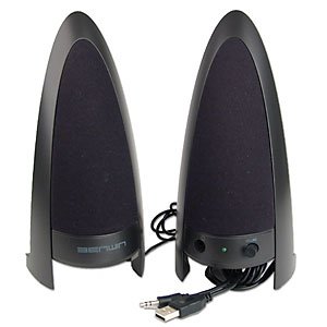 Benwin 2-Piece ARC USB 2.0 Multimedia Speakers by Benwin