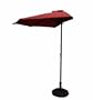 Wand Sonnenschirm halbrund mit Kurbel UV80+ terracotta