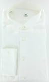 New Borrelli White Tuxedo Shirt 17.5/44