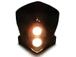 TMSt Universal Motorcycle Stunt Dirt Bike MX Headlight Black Bulbs Suzuki DRZ RZ RM TS RMZ 80 250 Streetfighter