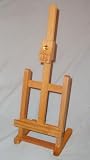 18 Inch Tall Stained Wood Table Top Easel Is Great for Painting or Display