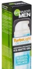 New!! GARNIER Men - TurboLight Oil control Brighten &Recharge ICE MATTE GEL
