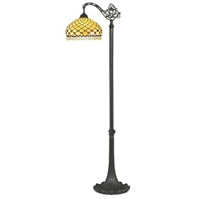 Diamond Beaded Down Light Floor Lamp