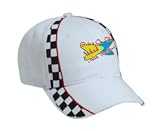 Bring On The Naked Math Teachers Adult White Racing Checker Hat / Cap