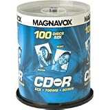 Magnavox 52x Write-Once CD-R Spindle - 100 Disc Spindle CR7D5MB00/17