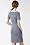 Roll Sleeve Mixed Media Oversize Pocket Dress