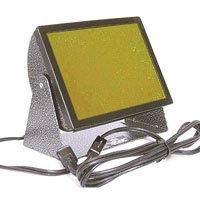 Adorama Darkroom Safelight, 5"x7" Size , Light Amber (OC) Filtered, Wall or Ceiling Mountable or Free Standing