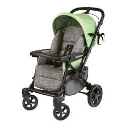 Peg Perego Uno Convertible Carriage to Stroller System in Bubbles Green