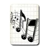 Music - Music Notes - Light Switch Covers - single toggle switch