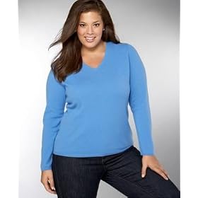 Charter Club Cashmere Plus Size V-Neck Sweater