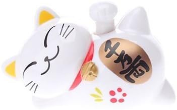 Long Dream Solar Powered Lucky Cat Head Shaking Desktop Toy by Long Dream