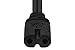 SF Cable 6ft 18 AWG 2-Slot Non-Polarized Power Cord (IEC320 C7 to NEMA 1-15P)