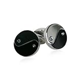 Yin Yang Stainless Steel Cufflinks