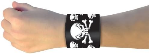 Geospace Fly Wrapz - Wearable Slap-On Wristband Flying Toy, Skulls